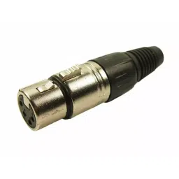 RS PRO Female Silver Contact Plating Cable Mount XLR Connector 4 Way, 2080611 (Bag of 2 Piece)-6