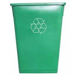 TOUGH GUY 23 gal Green Plastic Recycling Can, 10F626-image-91