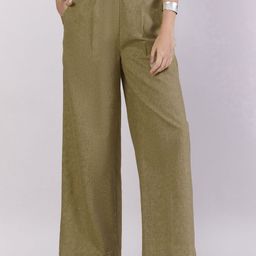 PowerSutra Women Self Design Comfort Loose Fit High-Rise Wide Leg Trousers-image-25