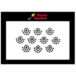 Comet Busters 10 Pcs Black Reusable Bindi image 3