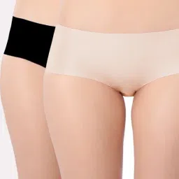 Triumph Black & Beige Hipster Panty - Pack Of 2-image-84