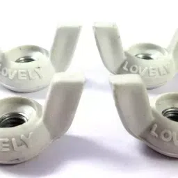 LOVELY 6.35 mm (1/4") Plastic Wing Nut - Pack of 25 Pcs. L201A-6