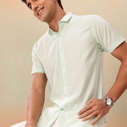 Mast & Harbour Men Premium Slim Fit Pure Cotton Casual Shirt-image-59