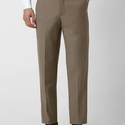 Van Heusen Men Solid Regular Fit Formal Trousers-picture-7