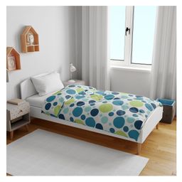 Divine Casa Micro Polyester Comforter Blanket For Toddler Upto 4 Years - Blue Green-image-63