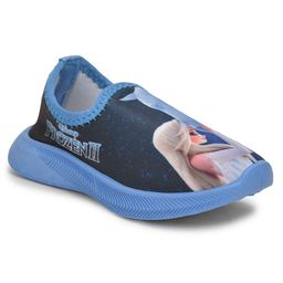 Toothless Disney Frozen Fearing Frozen Princess Printed Lycra Shoes - Sky Blue-image-47