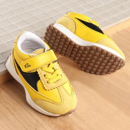 Babyoye Sneakers with Velcro Closure - Yellow-picture-23