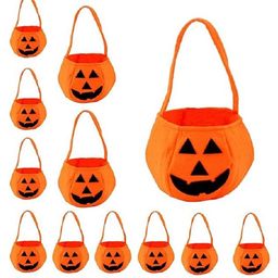 Kaku Fancy Dresses Pack Of 12 Halloween Theme Pumpkin Baskets - Orange-image-76