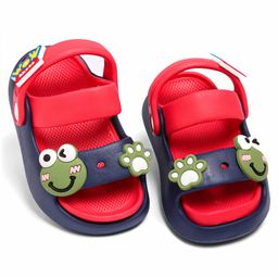 KIDLINGSS Frog Applique Detailed Clogs - Red-image-86