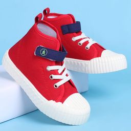 Pine Kids Solid Casual Shoes with Velcro Closure - Red-picture-38