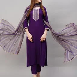 GoSriKi Women Regular Kurta with Palazzos & With Dupatta-picture-41