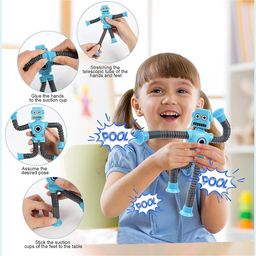 Kidology LED Telescopic Suction Cup Robotics Toy Set of 4 - Multicolour image 3