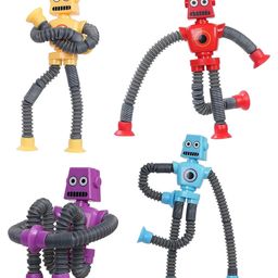 Kidology LED Telescopic Suction Cup Robotics Toy Set of 4 - Multicolour image 4