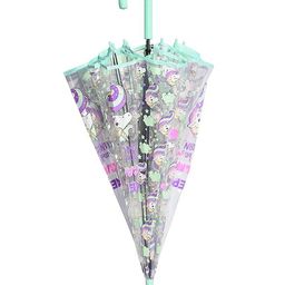 CHAATEWALA Keep Calm & Unicorn Printed Transparent Umbrella - Multi Colour image 4