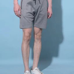 Crimsoune Club Grey Cotton Regular Fit Shorts-image-91