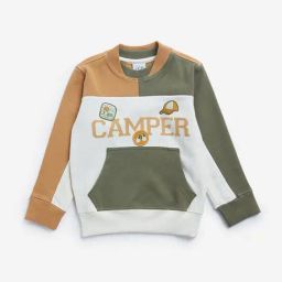 HOP Kids by Westside Multicolour Colour-Blocked Cotton Sweatshirt-19