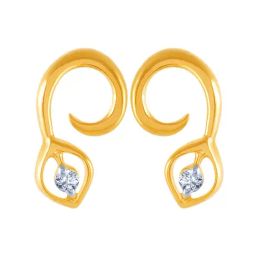 P.C. Chandra Jewellers 18 kt Gold & Diamond Earrings-image-99