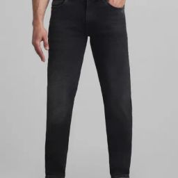 Jack & Jones Dark Grey Cotton Skinny Fit Jeans-image-60