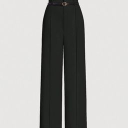 Outzidr Women Original Pleated Trousers-image-40