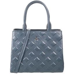 Mochi Blue Synthetic Quilted Handbag-11