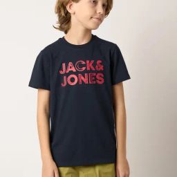 Jack & Jones Junior Navy Printed T-Shirt-picture-31