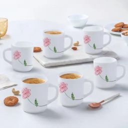 Larah by Borosil Multicolor Ceramic Tea & Coffee Mug - Set fo 6 240ml-image-20
