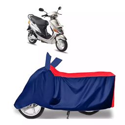 Auto Pearl Polyester Two Wheeler Cover for Hero Electric E Sprint (Red Blue)-image-28