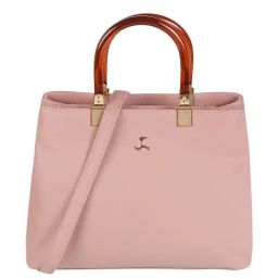 Mochi Pink Synthetic Textured Handbag-14