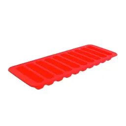 HAZEL 10 Cavity Silicon Chocolate Bar Ice Cube Mould, 1 Pc, Red-34