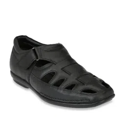Delize Men's Black Fisherman Sandals-picture-37