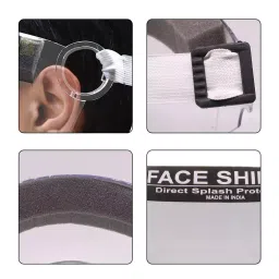 Allin Exporters 2000 Micron Reusable O2 Face Shield with Adjustable Elastic Strap AE5126 image 3