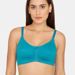 Rosaline by Zivame Blue Non Wired Non Padded T-Shirt Bra-image-80