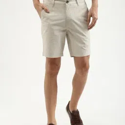 United Colors of Benetton Light Beige Slim Fit Shorts-picture-19