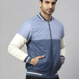 Dennis Lingo Multi Regular Fit Colour Block Bomber Jackets-picture-2