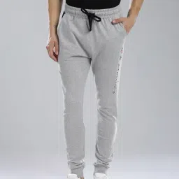 Masculino Latino Grey Cotton Regular Fit Printed Joggers-picture-46