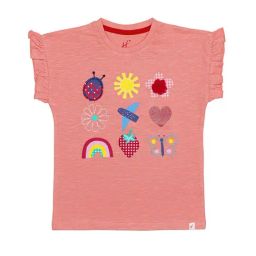H by Hamleys Girls Dusty Pink Printed T-Shirt-image-18
