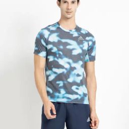 adidas Multicolor Regular Fit RUN ICONS AOP Sports T-Shirt-image-46