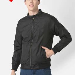 Crimsoune Club Brown & Black Regular Fit Check Reversible Jacket-image-82