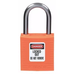 BRADY Lockout Padlock with 1 Key Nylon Orange, 39N183-image-55