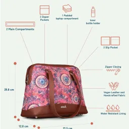ZOUK Space Chakra Printed Tote Handbag image 4