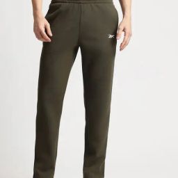 Reebok Green Regular Fit Solid Track Pants-image-26