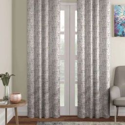 Romee Beige Polyester Abstract Curtains and Sheers-image-9