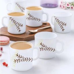 Larah by Borosil Multicolor Ceramic Tea & Coffee Mug - Set of 12 180ml-image-63