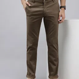 U.S. Polo Assn. Men Micro Or Ditsy Printed Denver Slim Fit Trousers-image-89