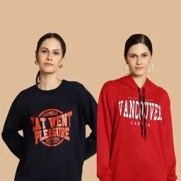Vimal Jonney Navy & Maroon Printed Sweatshirt - Pack Of 2-image-33