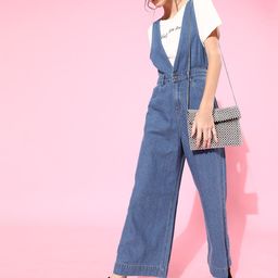 SASSAFRAS Women Blue Solid Boiler Jumpsuit-picture-48