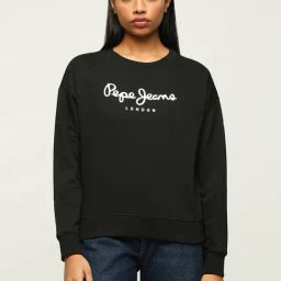 Pepe Jeans Black Cotton Printed Sweatshirt-37