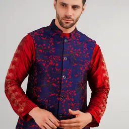 Valencia Fashion Embroidered Nehru Jacket-32