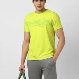 Van Heusen Grey Slim fit Solid Casual Polo T-Shirt-image-71