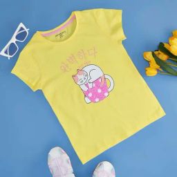 Pantaloons Junior Kids Light Sulphur Cotton Regular Fit Top-image-75